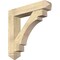 Ekena Millwork Merced Arts and Crafts Rough Sawn Bracket w/ Offset Brace, Douglas Fir, 8"W x 40"D x 40"H BKT0806X40X40MRC03RDF - alternate 1